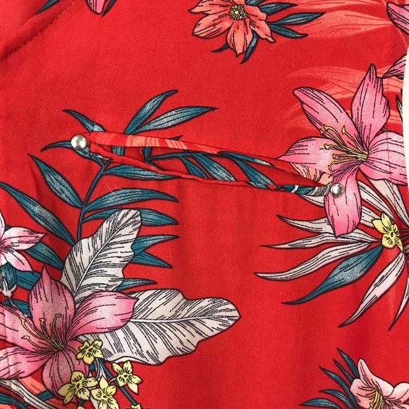 LILY MORGAN Sleeveless Coral Tunic Top Hawaiian 2X - Picture 4 of 11